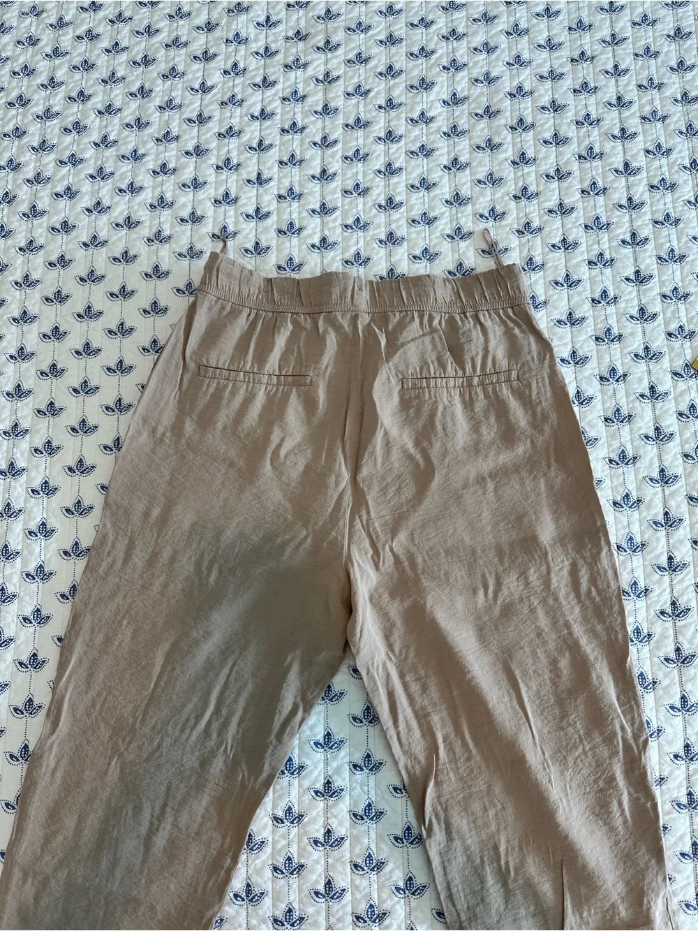Zara Woman’s Drawstring Pants In Beige
